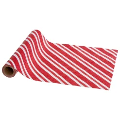 Nappe Et Chemin De Table|JJA Chemin de table Noël (300 x 28 cm) Rayures en fête Blanc et Rouge
