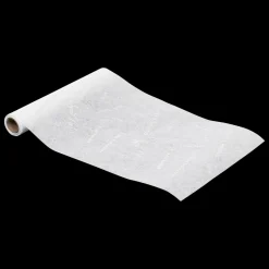 Nappe Et Chemin De Table|Feeric Lights & Christmas Chemin de table Noël (500 x 28 cm) Message et argent Blanc