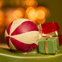 Déco Et Objet De Noël|KAEMINGK Cheval à Bascule (H20 cm) Petite ours de Noël Marron