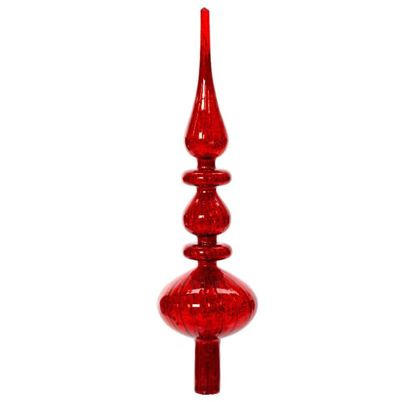 Cimier De Sapin|KAEMINGK Cimier de sapin en verre Romantique Rouge