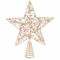 Cimier De Sapin|KAEMINGK Cimier de sapin lumineux Angie et blanc chaud Or