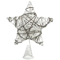 Cimier De Sapin|Feeric Lights & Christmas Cimier de sapin Rotin pailleté Blanc