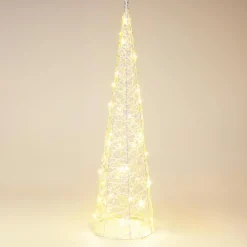 Déco Et Objet Lumineux|KOOPMAN Cône lumineux sur piles 30 micro LED (H60 cm) Éclats Blanc chaud
