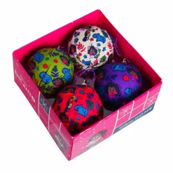 Déco De Noël Disney|Boule De Noël|CHRISTMAS INSPIRATIONS Coffret de 4 boules de Noël (D75 mm) DIsney Encanto Multicolore