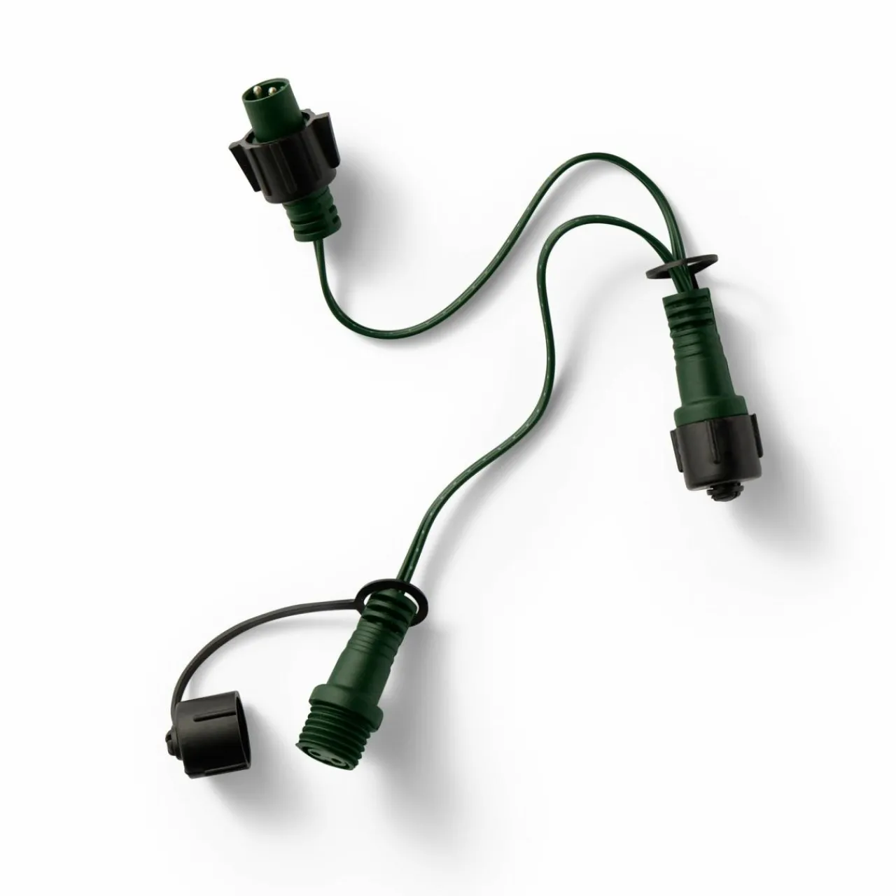 Accessoire Électrique|KAEMINGK Connecteur câble vert 3 guirlandes système LED Raccordable