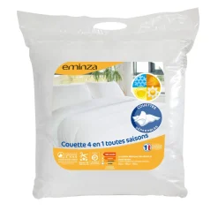 Couette, Oreiller, Traversin|EMINZA Couette (240 x 220 cm) 4 Saisons he Blanc