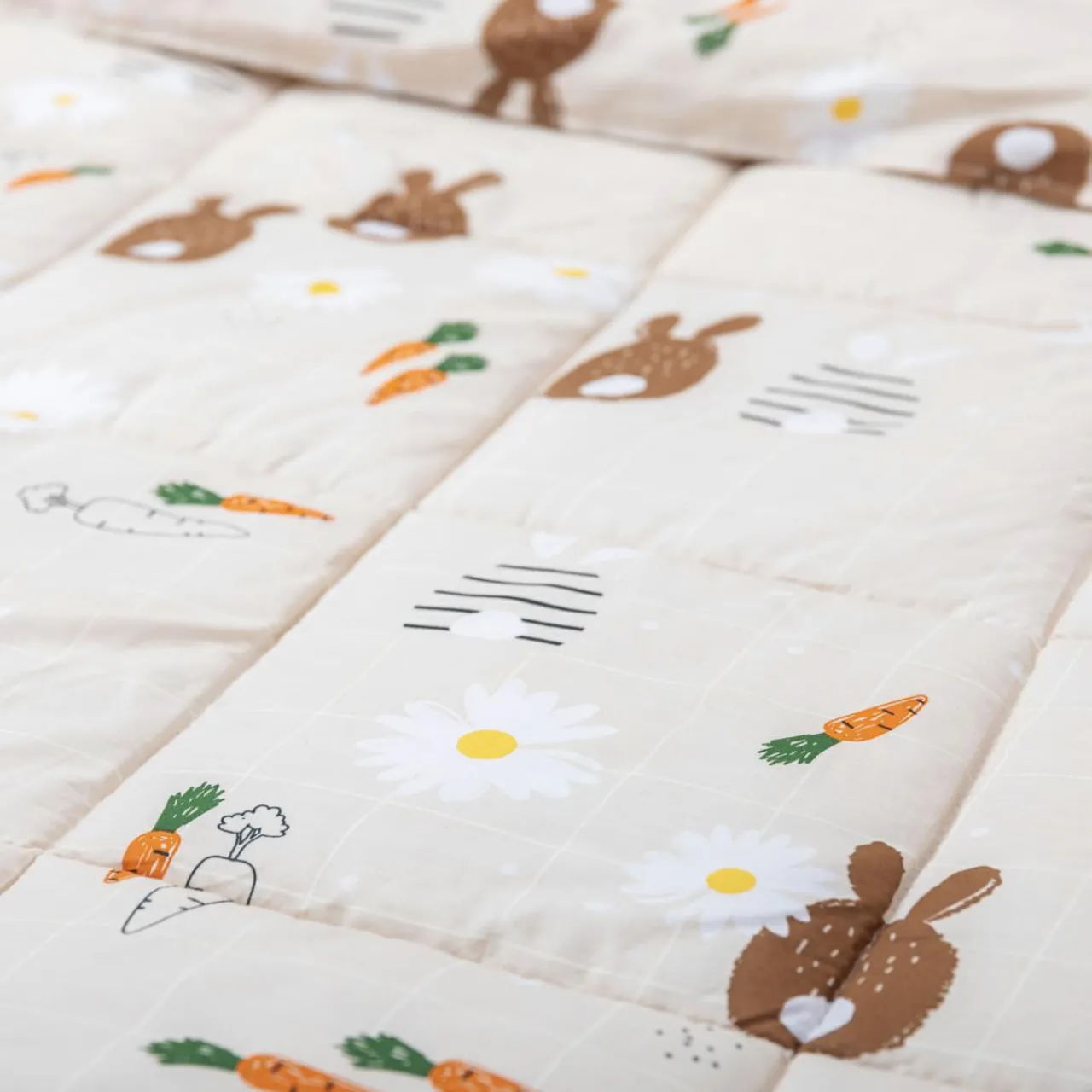 Linge De Lit Enfant|Linge De Lit Enfant|L'EFFET PAPILLON Couette imprimée enfant et sa taie d'oreiller (140 x 200 cm) Pompon Marron