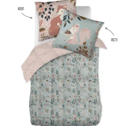 Linge De Lit Enfant|Linge De Lit Enfant|L'EFFET PAPILLON Couette imprimée enfant et sa taie d'oreiller (140 x 200 cm) Tamia Multicolore