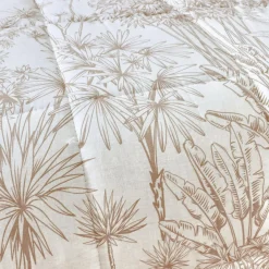 Couette, Oreiller, Traversin|EMINZA Couette imprimée et deux taies d'oreiller coton (200 x 200 cm) Lara Marron