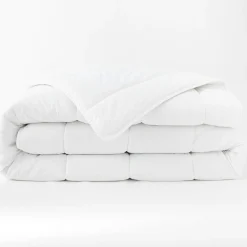 Couette, Oreiller, Traversin|L'effet papillon Couette tempérée coton anti acarien (140 x 200 cm) Celeste he Blanc