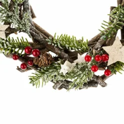 Couronne De Noël|Feeric Lights & Christmas Couronne de Noël (D32 cm) Greywood et nature Vert