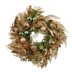 Couronne De Noël|KAEMINGK Couronne de Noël (D50 cm) Majesty et doré Vert