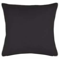 Coussin Et Housse|LOVELY CASA Coussin carré (40 cm) Choupy Gris ardoise