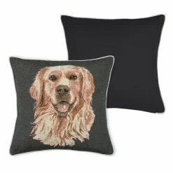 Coussin Et Housse|LOVELY CASA Coussin carré (40 cm) Choupy Gris Anthracite