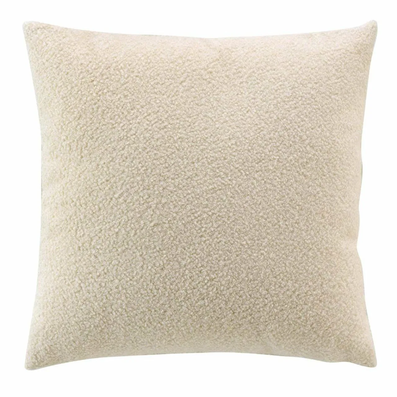 Coussin Et Housse|douceur d'intu017drieur Coussin carré bouclette (45 cm) Wooly Ecru Beige