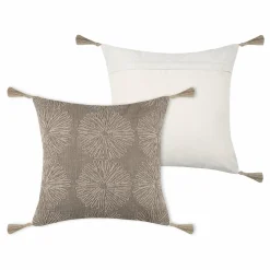 Coussin Et Housse|LOVELY CASA Coussin carré coton (40 cm) Sultan Marron