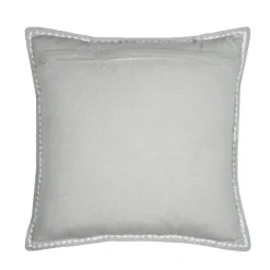 Coussin Et Housse|STOF Coussin carré coton (50 x 50 cm) Joséphine Gris clair