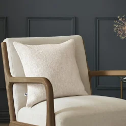 Coussin Et Housse|L'EFFET PAPILLON Coussin carré coton (45 x 45 cm) Sixtine Beige