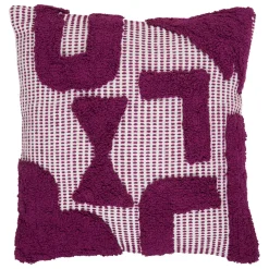 Coussin Et Housse|Atmosphera, cru017dateur d'intu017drieur Coussin carré coton (50 x 50 cm) Poppy Violet