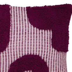 Coussin Et Housse|Atmosphera, cru017dateur d'intu017drieur Coussin carré coton (50 x 50 cm) Poppy Violet