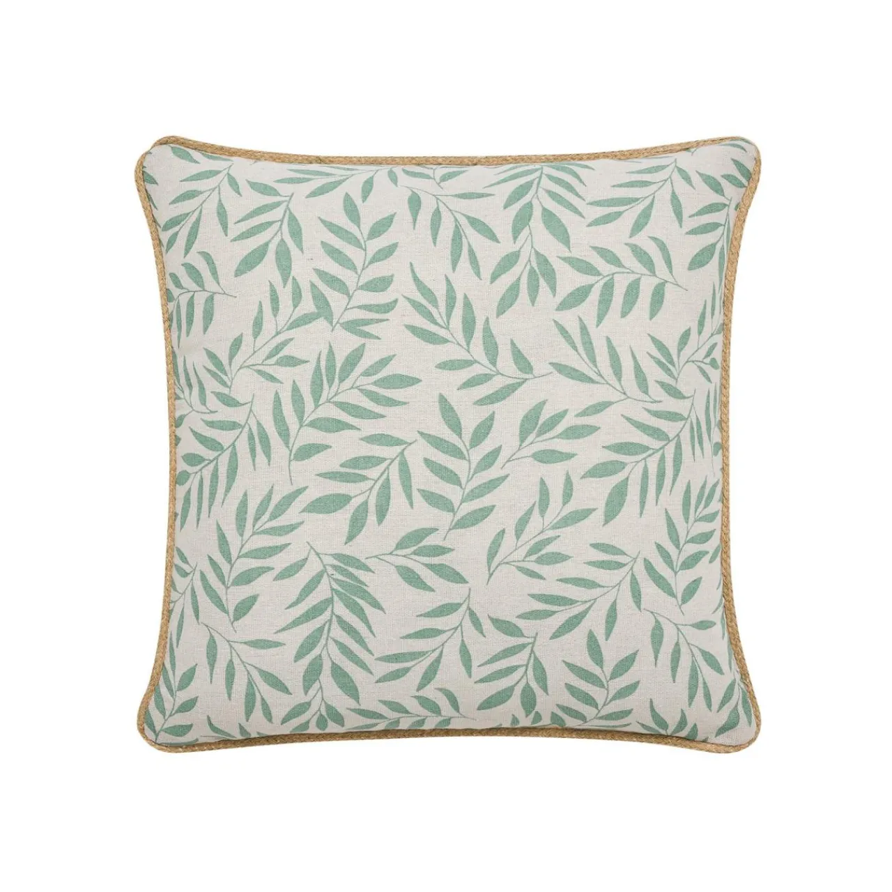 Coussin Et Housse|douceur d'intu017drieur Coussin carré coton (45 x 45 cm) Naya Vert sauge