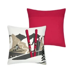 Coussin Et Housse|STOF Coussin carré coton (40 x 40 cm) Villard Gris