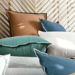 Coussin Et Housse|STOF Coussin carré coton (45 x 45 cm) Helios Camel