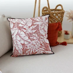 Coussin Et Housse|ENJOY HOME Coussin carré coton (40 x 40 cm) Bundi Terracotta