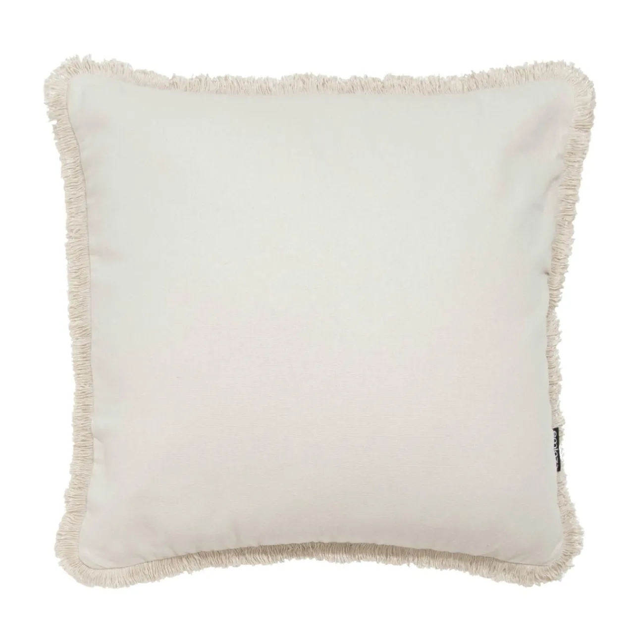 Coussin Et Housse|EMINZA Coussin carré coton (45 x 45 cm) Pixel franges Beige