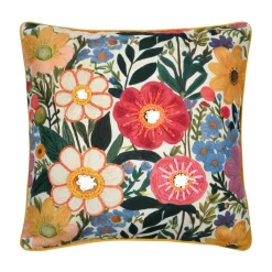 Coussin Et Housse|STOF Coussin carré coton (50 x 50 cm) Betty Multicolore