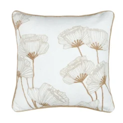 Coussin Et Housse|STOF Coussin carré coton (45 x 45 cm) Oriana Ecru
