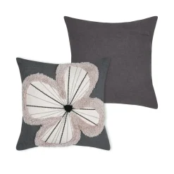 Coussin Et Housse|STOF Coussin carré coton (40 x 40 cm) Tilda ardoise Gris