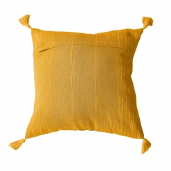 Coussin Et Housse|ENJOY HOME Coussin carré coton recyclé (40 x 40 cm) Bombay Jaune moutarde