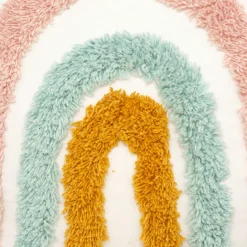 Coussin Et Plaid Enfant|Coussin Et Plaid Enfant|Atmosphera createur d'interieur for kids Coussin carré enfant (38 x 38 cm) Arc en ciel Multicolore