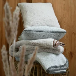 Coussin Et Housse|STOF Coussin carré fausse fourrure (50 x 50 cm) Winston Gris