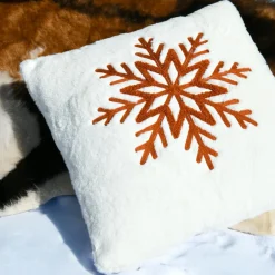 Coussin Et Housse|STOF Coussin carré fausse fourrure (45 x 45 cm) Wildforest Marron