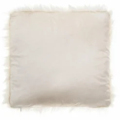 Coussin Et Housse|ATMOSPHERA Coussin carré fausse fourrure (40 x 40 cm) Oslo Ivoire