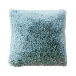 Coussin Et Housse|EMINZA Coussin carré fausse fourrure (45 x 45 cm) Finn Bleu