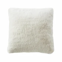 Coussin Et Housse|EMINZA Coussin carré fausse fourrure (45 x 45 cm) Finn Blanc