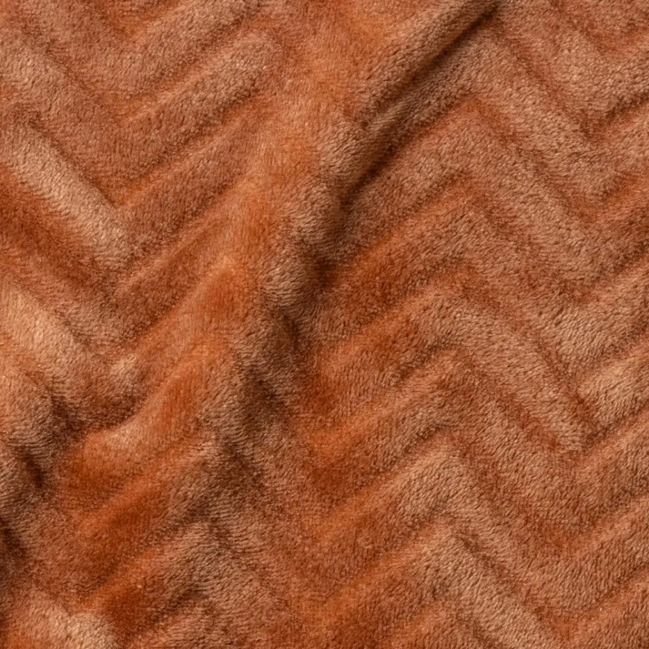 Coussin Et Housse|EMINZA Coussin carré flanelle (45 x 45 cm) Zag Cuivre