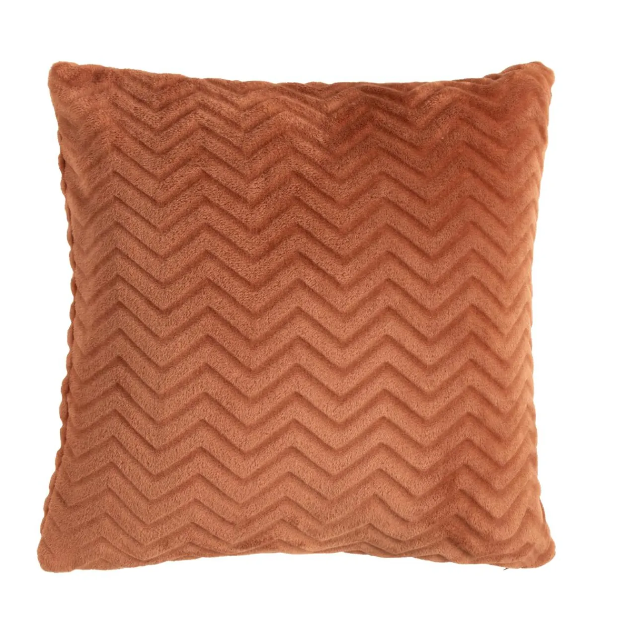 Coussin Et Housse|EMINZA Coussin carré flanelle (45 x 45 cm) Zag Cuivre