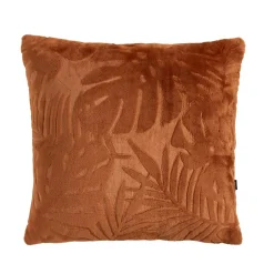 Coussin Et Housse|EMINZA Coussin carré flanelle (45 x 45 cm) Flore Cuivre