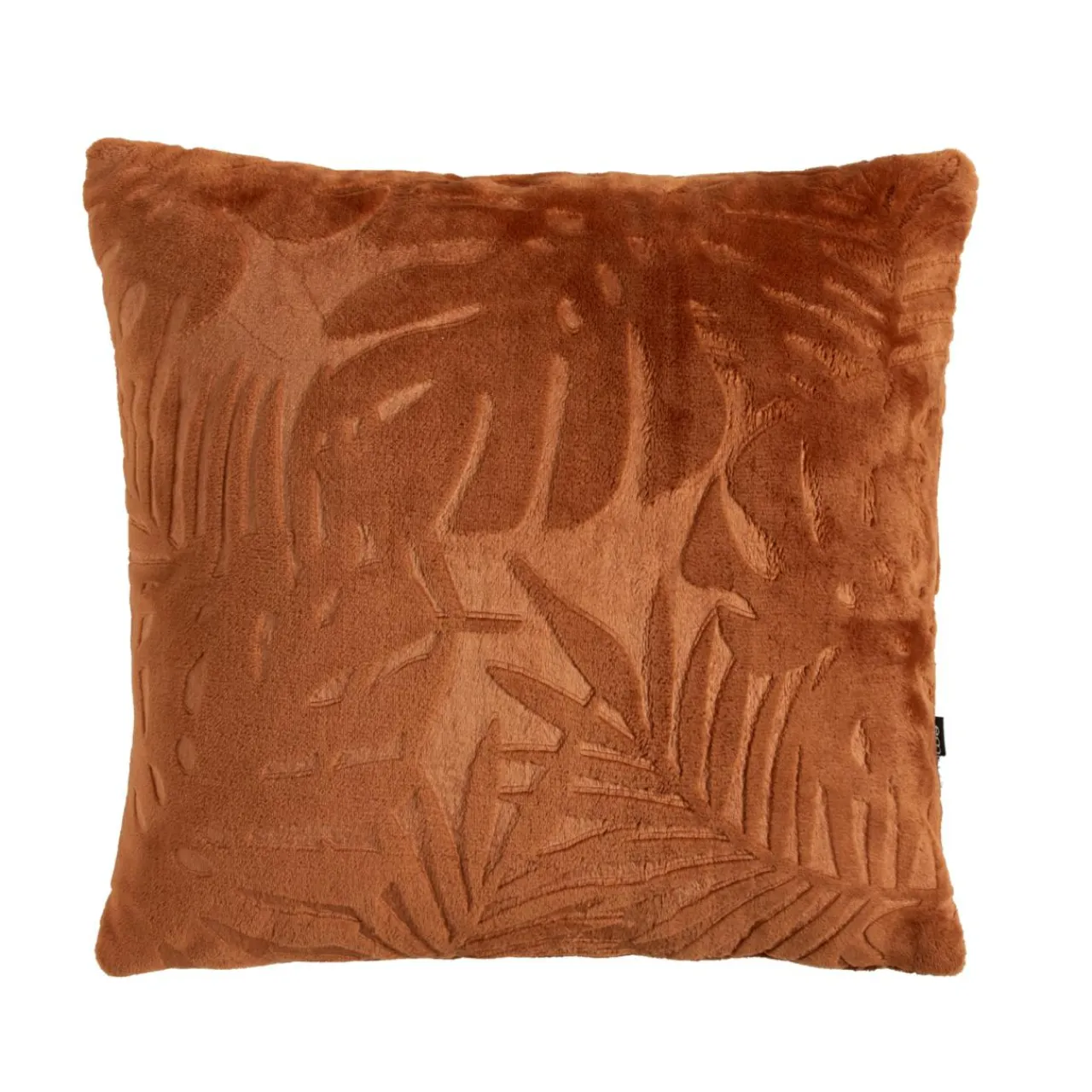 Coussin Et Housse|EMINZA Coussin carré flanelle (45 x 45 cm) Flore Cuivre