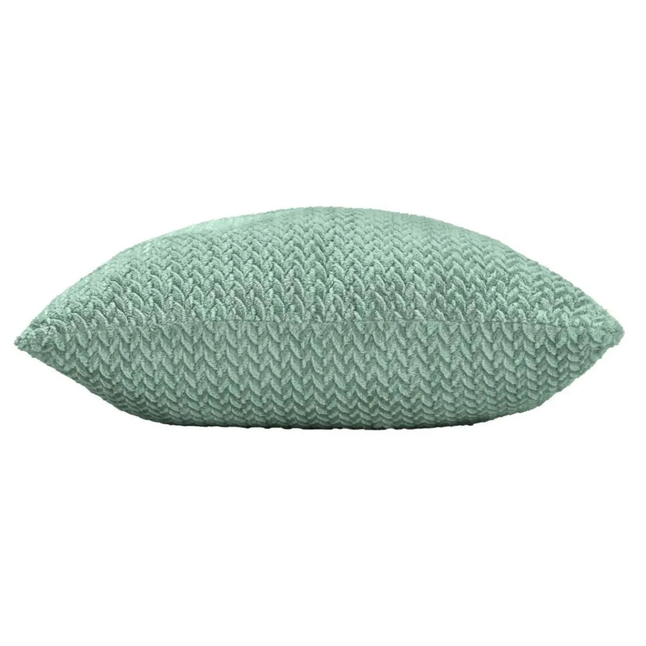 Coussin Et Housse|douceur d'intu017drieur Coussin carré flanelle relief (45 x 45 cm) Flanela Vert kaki