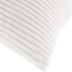 Coussin Et Housse|douceur d'intu017drieur Coussin carré flanelle relief (45 x 45 cm) Nils Blanc
