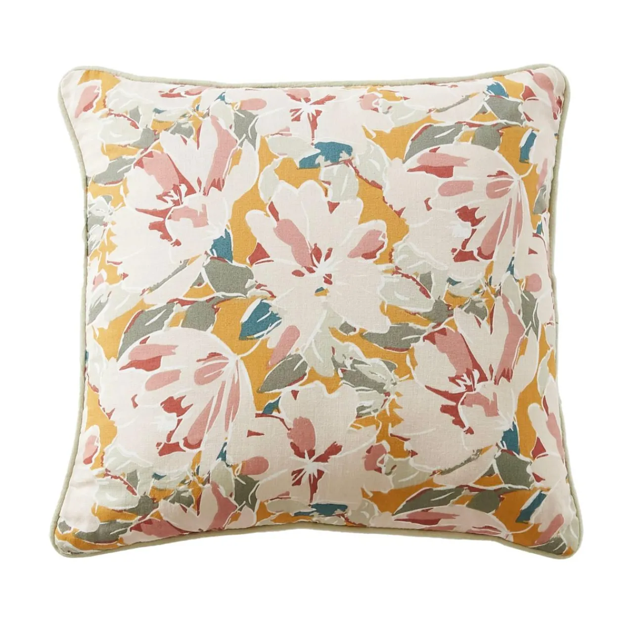 Coussin Et Housse|EMINZA Coussin carré gaze de coton (45 x 45 cm) April Multicolore