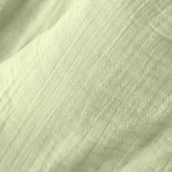 Coussin Et Housse|EMINZA Coussin carré gaze de coton (40 x 40 cm) Gaïa Vert tilleul