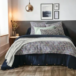 Coussin Et Housse|EMINZA Coussin carré gaze de coton (45 x 45 cm) Elya Violet