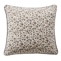 Coussin Et Housse|EMINZA Coussin carré gaze de coton (45 x 45 cm) Rosa Marron