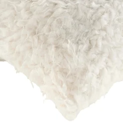 Coussin Et Housse|douceur d'intu017drieur Coussin carré imitation fourrure (45 x 45 cm) Mouton Ecru